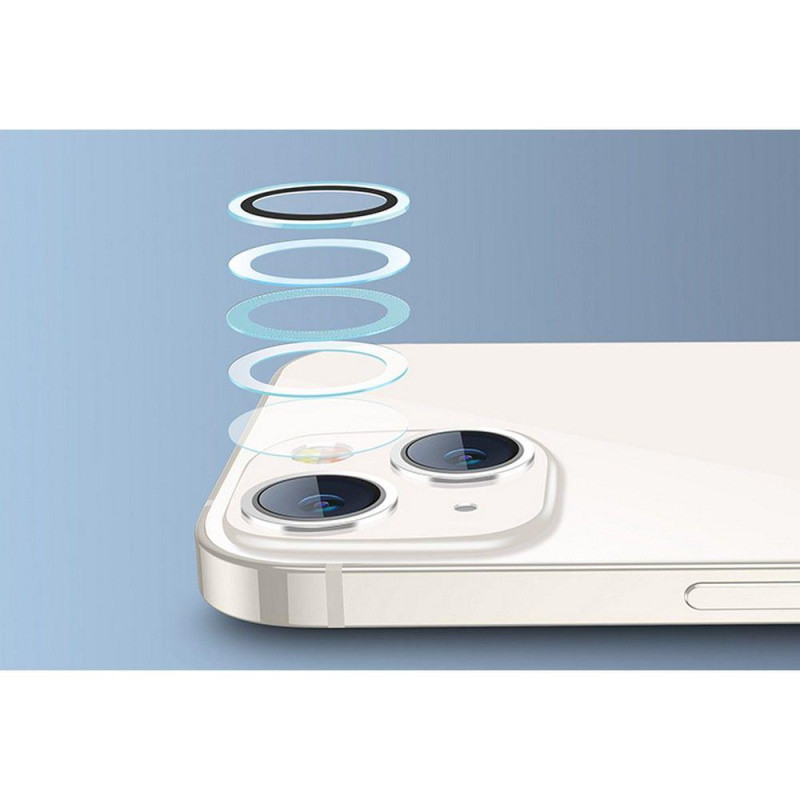 ESR fotoaparato objektyvo fotoaparato dangtelis, skirtas iPhone 14 / iPhone 14 Plus – juodas