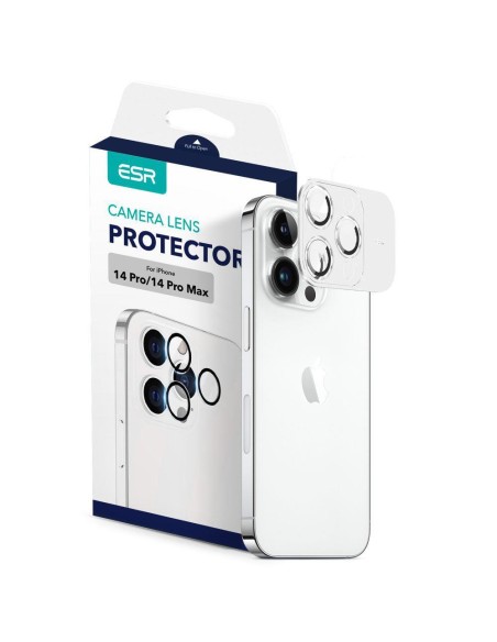 ESR fotoaparato objektyvo fotoaparato dangtelis, skirtas iPhone 14 Pro / iPhone 14 Pro Max – juodas