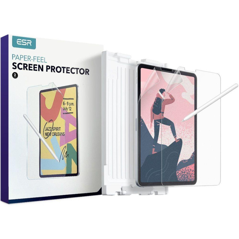 ESR Paper Feel apsauginė folija iPad Air 4 / 5 / iPad Pro 11& 39 & 39 - matinė, 2 vnt. ESR Paper Feel apsauginė folija iPad Air 4 / 5 / iPad Pro 11& 39 & 39 - matinė, 2 vnt.