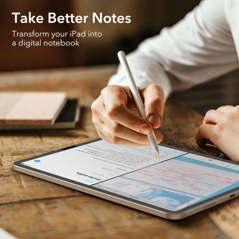 ESR Paper Feel apsauginė folija iPad Air 4 / 5 / iPad Pro 11& 39 & 39 - matinė, 2 vnt.