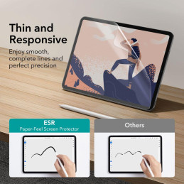 ESR Paper Feel apsauginė folija iPad Air 4 / 5 / iPad Pro 11& 39 & 39 - matinė, 2 vnt.