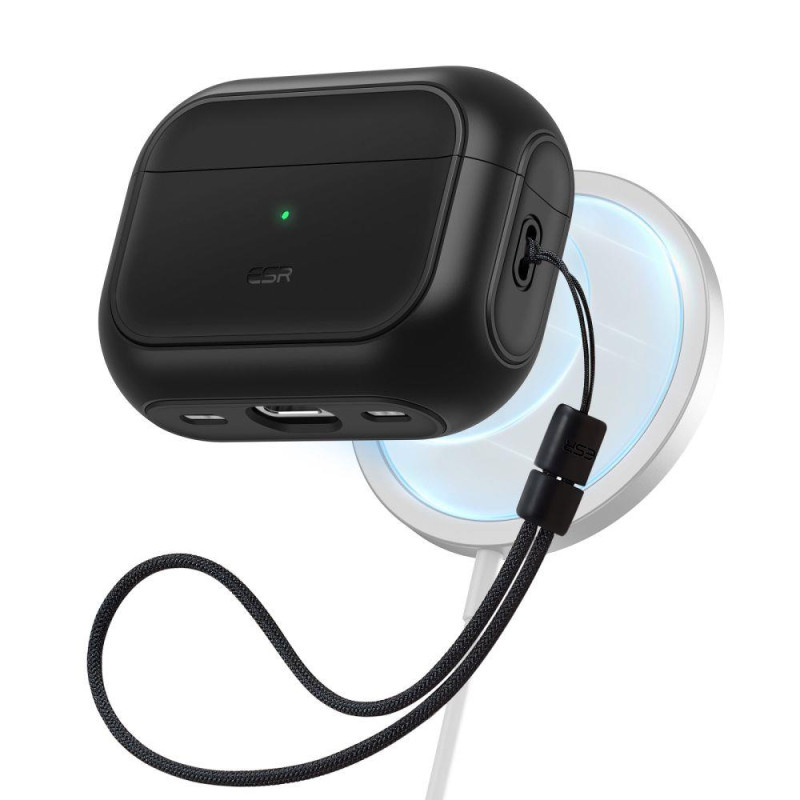 ESR Orbit Halolock su MagSafe, skirta Apple AirPods Pro 1/ 2 – juoda ESR Orbit Halolock su MagSafe, skirta Apple AirPods Pro 1/ 2 – juoda
