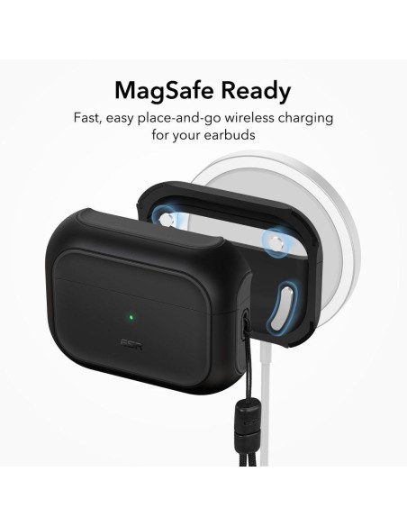 ESR Orbit Halolock su MagSafe, skirta Apple AirPods Pro 1/ 2 – juoda ESR Orbit Halolock su MagSafe, skirta Apple AirPods Pro 1/ 2 – juoda