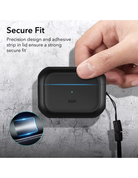 ESR Orbit Halolock su MagSafe, skirta Apple AirPods Pro 1/ 2 – juoda ESR Orbit Halolock su MagSafe, skirta Apple AirPods Pro 1/ 2 – juoda
