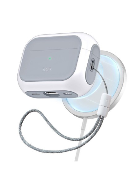 ESR Orbit Halolock su MagSafe, skirtas Apple AirPods Pro 1/ 2 – baltas