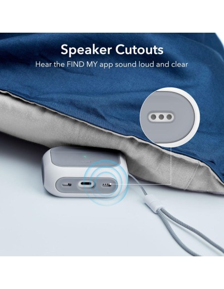 ESR Orbit Halolock su MagSafe, skirtas Apple AirPods Pro 1/ 2 – baltas