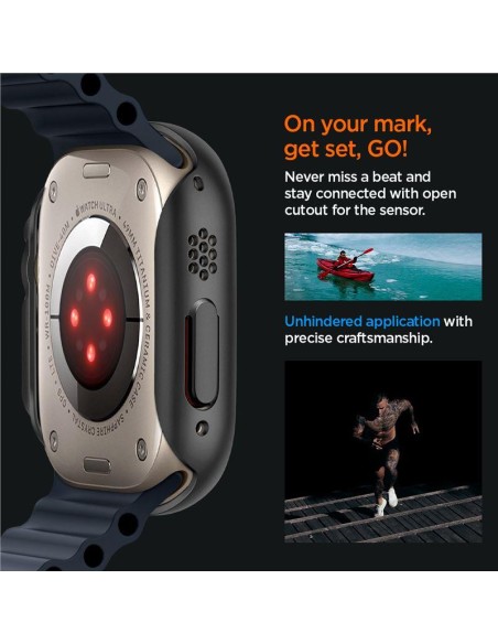 Spigen Thin Fit dėklas Apple Watch Ultra (49 mm) - juodas Spigen Thin Fit dėklas Apple Watch Ultra (49 mm) - juodas