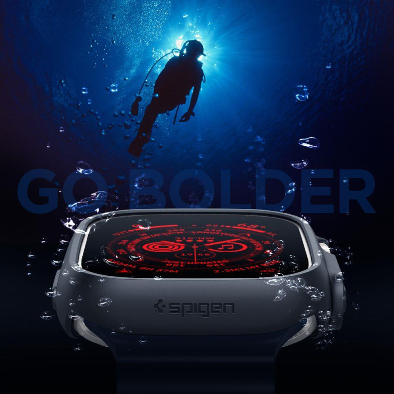 Spigen Thin Fit dėklas Apple Watch Ultra (49 mm) - juodas