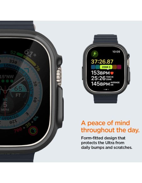 Spigen Thin Fit dėklas Apple Watch Ultra (49 mm) - juodas Spigen Thin Fit dėklas Apple Watch Ultra (49 mm) - juodas