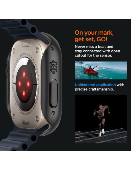 Spigen Thin Fit dėklas Apple Watch Ultra (49 mm) - juodas Spigen Thin Fit dėklas Apple Watch Ultra (49 mm) - juodas