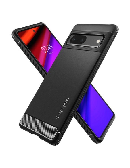 Spigen Rugged Armor dėklas, skirtas Google Pixel 7 – matinė juoda
