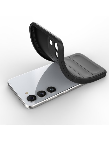 Magic Shield Case dėklas Samsung Galaxy S23+, lankstus, šarvuotas dangtelis, juodas