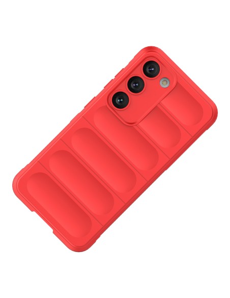 Magic Shield Case Samsung Galaxy S23+, lankstus, šarvuotas dangtelis, raudonas