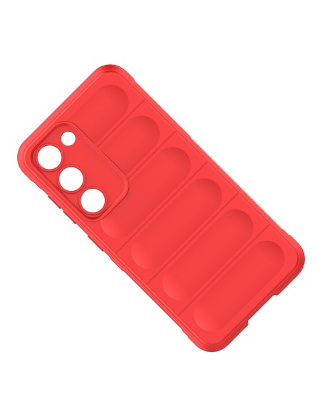 Magic Shield Case Samsung Galaxy S23+, lankstus, šarvuotas dangtelis, raudonas