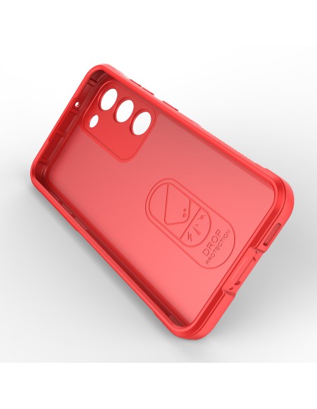 Magic Shield Case Samsung Galaxy S23+, lankstus, šarvuotas dangtelis, raudonas