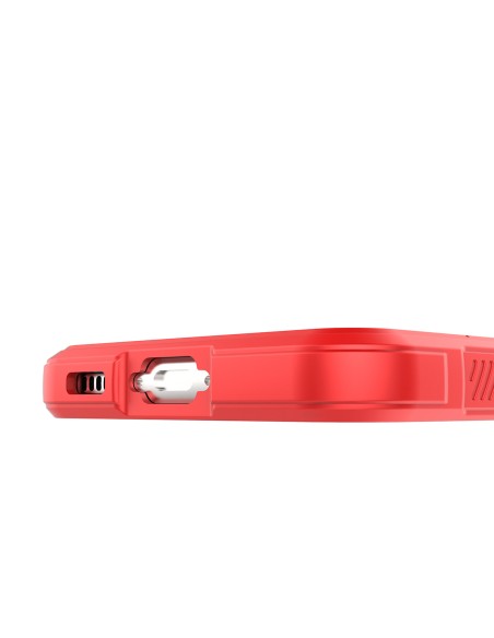 Magic Shield Case Samsung Galaxy S23+, lankstus, šarvuotas dangtelis, raudonas