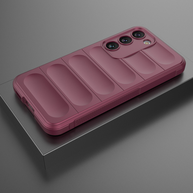 Magic Shield Case Samsung Galaxy S23+, lankstus šarvuotas dangtelis, bordo