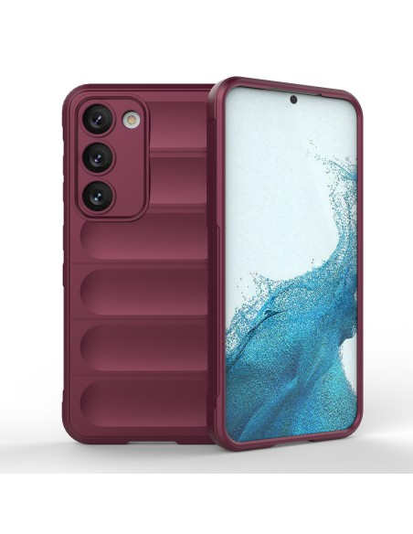Magic Shield Case Samsung Galaxy S23+, lankstus šarvuotas dangtelis, bordo Magic Shield Case Samsung Galaxy S23+, lankstus šarvuotas dangtelis, bordo