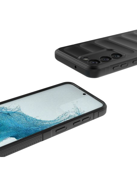 Magic Shield Case dėklas, skirtas Samsung Galaxy S23+, lankstus, šarvuotas dangtelis, mėlynas