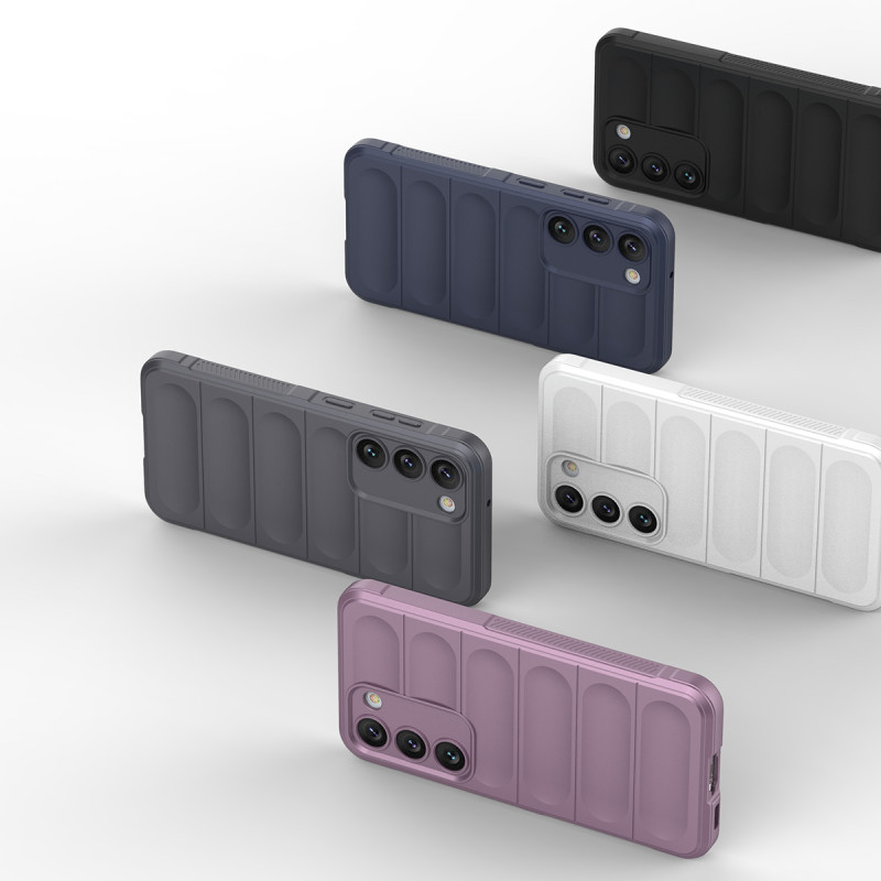 Magic Shield Case dėklas, skirtas Samsung Galaxy S23+, lankstus, šarvuotas dangtelis, mėlynas