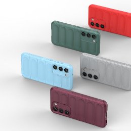 Magic Shield Case dėklas, skirtas Samsung Galaxy S23+, lankstus, šarvuotas dangtelis, mėlynas