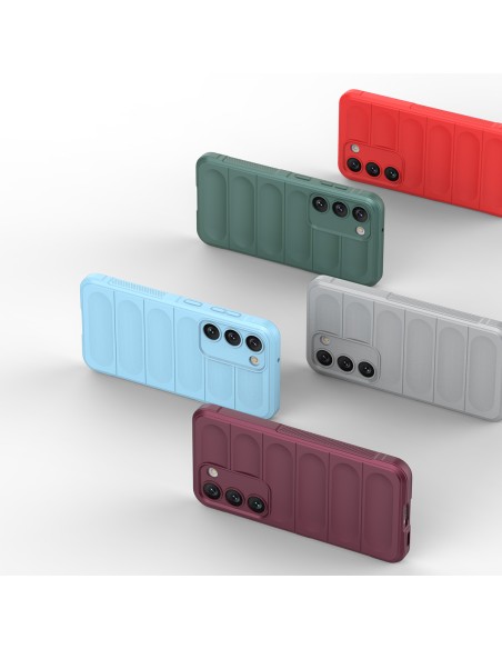 Magic Shield Case dėklas, skirtas Samsung Galaxy S23+, lankstus, šarvuotas dangtelis, mėlynas