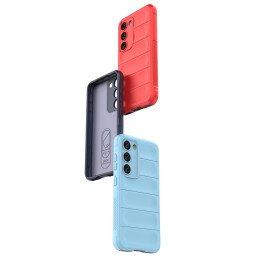 Magic Shield Case dėklas, skirtas Samsung Galaxy S23+, lankstus, šarvuotas dangtelis, mėlynas