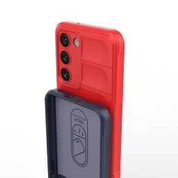 Magic Shield Case dėklas, skirtas Samsung Galaxy S23+, lankstus, šarvuotas dangtelis, mėlynas