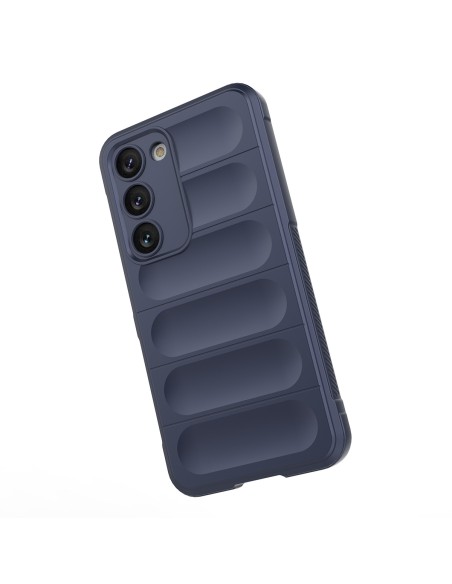 Magic Shield Case dėklas, skirtas Samsung Galaxy S23+, lankstus, šarvuotas dangtelis, mėlynas