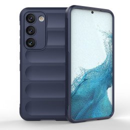 Magic Shield Case dėklas, skirtas Samsung Galaxy S23+, lankstus, šarvuotas dangtelis, mėlynas