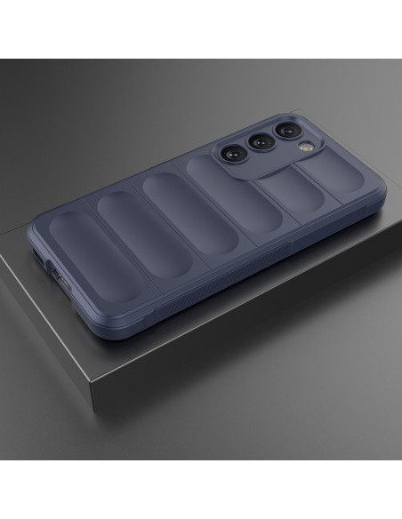 Magic Shield Case dėklas, skirtas Samsung Galaxy S23+, lankstus, šarvuotas dangtelis, mėlynas