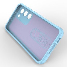 Magic Shield Case dėklas, skirtas Samsung Galaxy S23+, lankstus, šarvuotas dangtelis, mėlynas