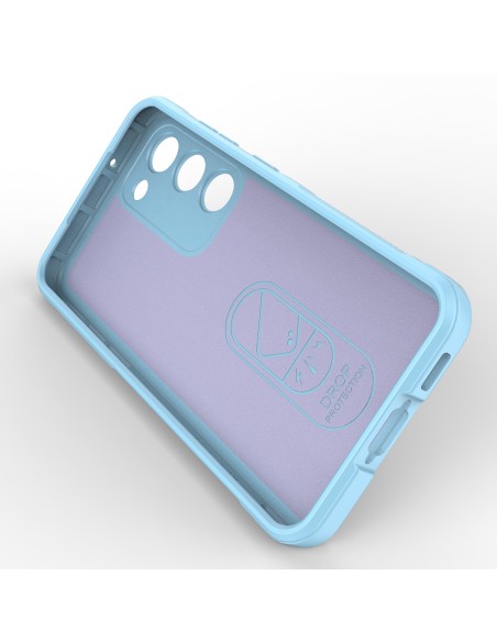 Magic Shield Case dėklas, skirtas Samsung Galaxy S23+, lankstus, šarvuotas dangtelis, mėlynas