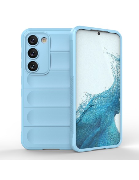 Magic Shield Case dėklas Samsung Galaxy S23+, lankstus, šarvuotas dangtelis, šviesiai mėlynas Magic Shield Case dėklas Samsung Galaxy S23+, lankstus, šarvuotas dangtelis, šviesiai mėlynas