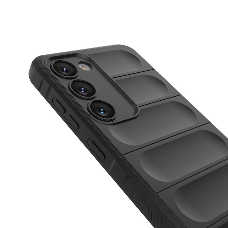 Magic Shield Case dėklas Samsung Galaxy S23+, lankstus, šarvuotas dangtelis, šviesiai mėlynas