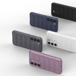 Magic Shield Case dėklas Samsung Galaxy S23+, lankstus, šarvuotas dangtelis, šviesiai mėlynas