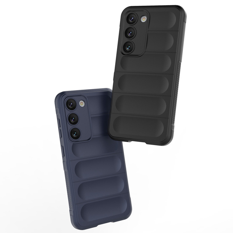 Magic Shield Case dėklas Samsung Galaxy S23+, lankstus, šarvuotas dangtelis, šviesiai mėlynas