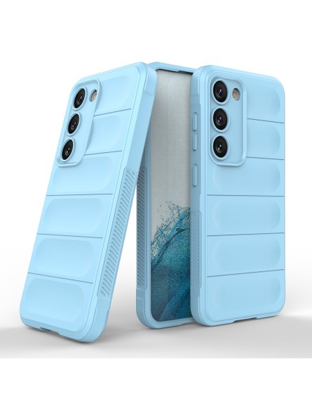Magic Shield Case dėklas Samsung Galaxy S23+, lankstus, šarvuotas dangtelis, šviesiai mėlynas Magic Shield Case dėklas Samsung Galaxy S23+, lankstus, šarvuotas dangtelis, šviesiai mėlynas