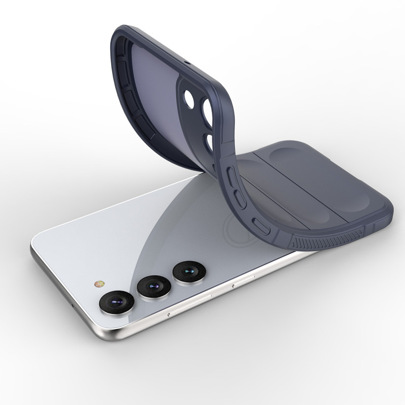 Magic Shield Case dėklas Samsung Galaxy S23+, lankstus, šarvuotas dangtelis, šviesiai mėlynas