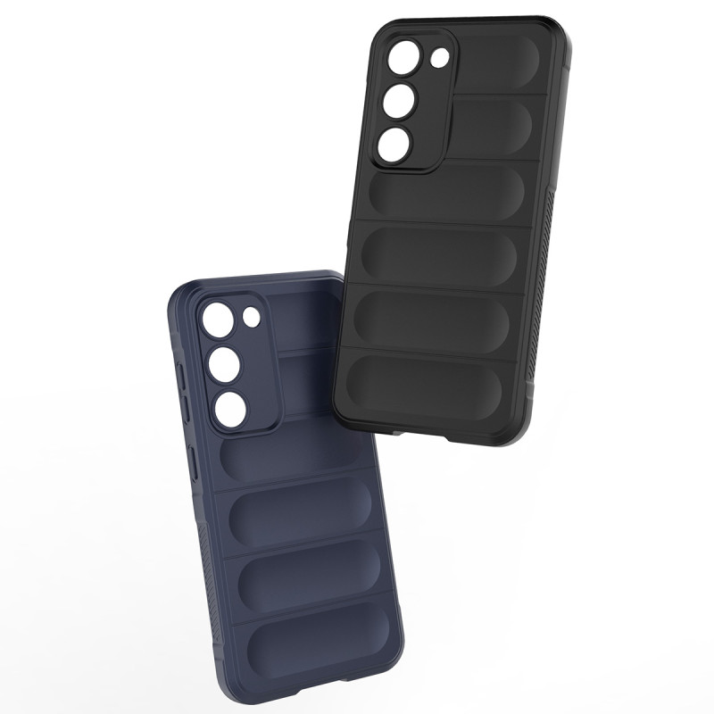 Magic Shield Case dėklas Samsung Galaxy S23+, lankstus, šarvuotas dangtelis, šviesiai mėlynas