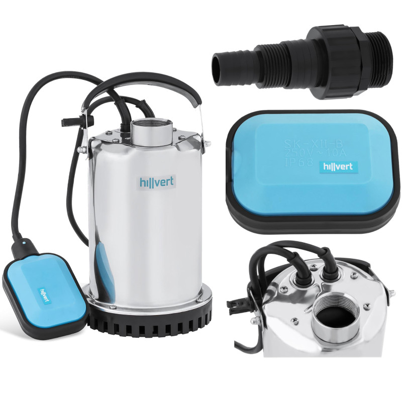 Panardinamas sodo siurblys, nerūdijantis plienas, 400W 7000l/h iki 8m Panardinamas sodo siurblys, nerūdijantis plienas, 400W 7000l/h iki 8m