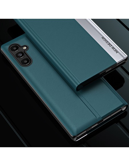 Sleep Case Pro dėklas, skirtas Samsung Galaxy S23+ su atverčiamu stovu, juodas