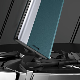 Sleep Case Pro dėklas, skirtas Samsung Galaxy S23 su atverčiamu stovu, mėlynas