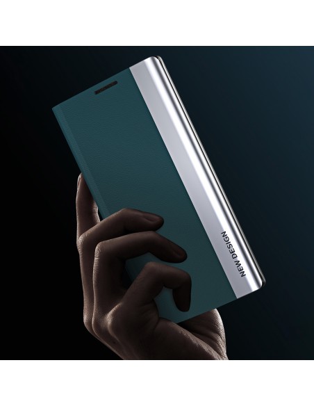 Sleep Case Pro dėklas, skirtas Samsung Galaxy A13 su atverčiamu stovu, juodas