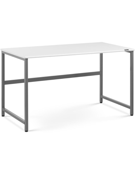 Pramoninis kompiuterio stalas ant metalinio rėmo 120 x 60 cm balta ir pilka Pramoninis kompiuterio stalas ant metalinio rėmo 120 x 60 cm balta ir pilka