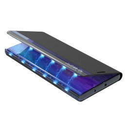 Naujas „Sleep Case“ dėklas, skirtas „Samsung Galaxy S23“ dangteliui su atvartu, juodu stovu