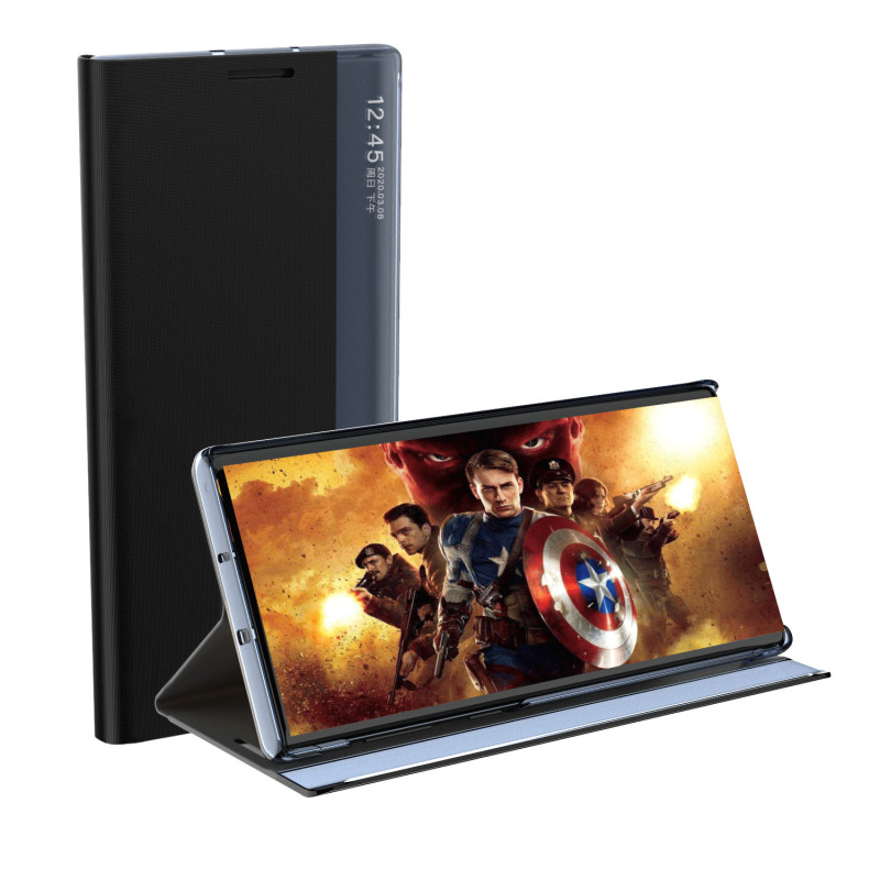 Naujas „Sleep Case“ dėklas, skirtas „Samsung Galaxy A14“ dėklui su atvartu, juodu stovu