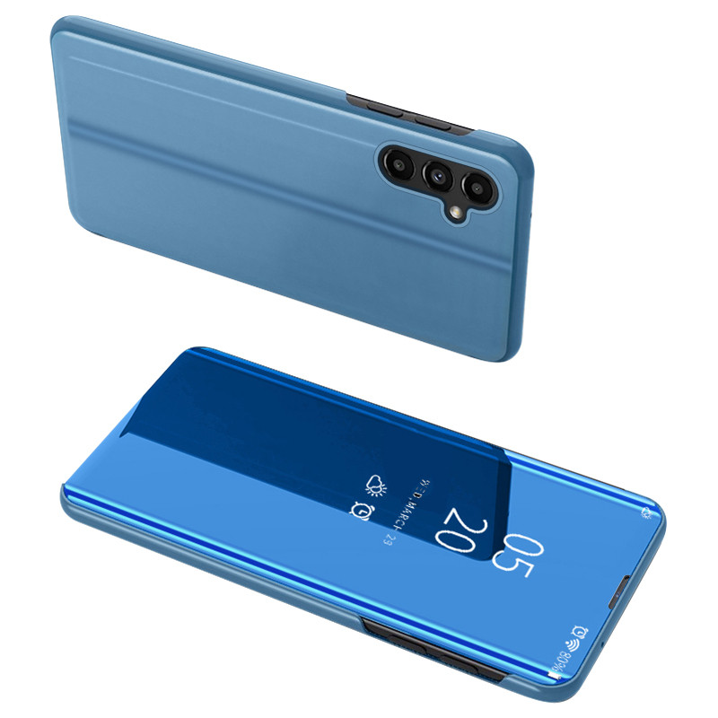 Clear View Case dėklas, skirtas Samsung Galaxy A14 dėklui su mėlynu atvartu Clear View Case dėklas, skirtas Samsung Galaxy A14 dėklui su mėlynu atvartu
