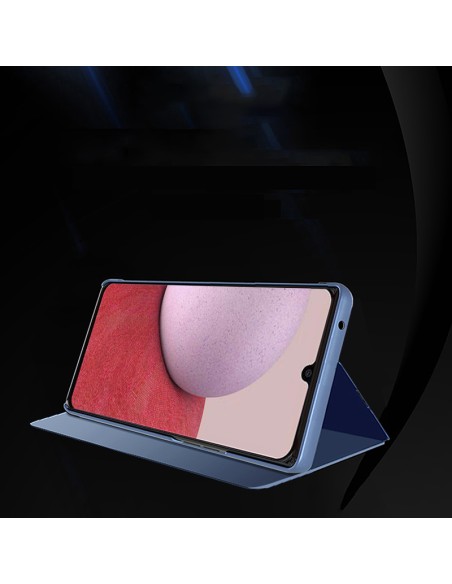 Clear View Case dėklas, skirtas Samsung Galaxy A14, dangtelis su atvartu, juodas