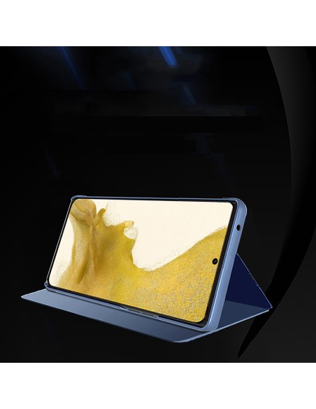 Clear View Case dėklas Samsung Galaxy S23 dangteliu su atvartu, juodas